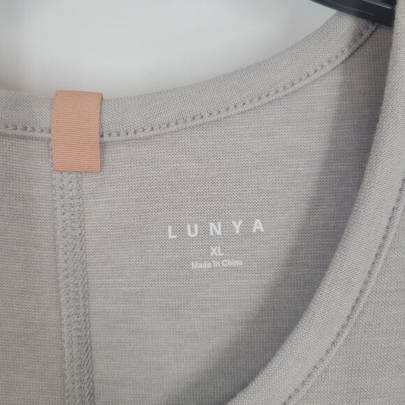 Lunya Ambient Grey Restore Fitted Midi Dress XL - Picture 5 of 9